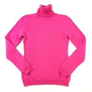 Hot pink Mongolian Cashmere turtleneck sweater Small Luxurious Jumper 1234
